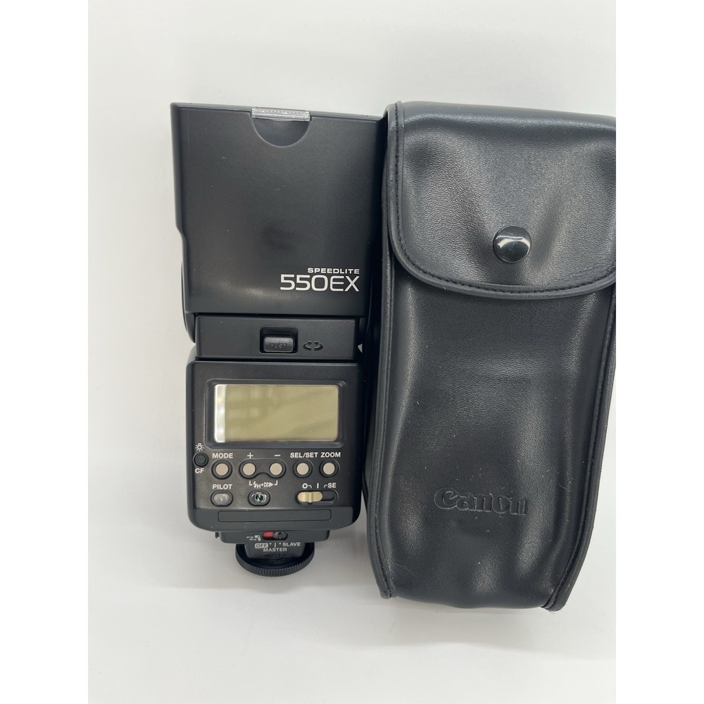 Canon Speedlite 550EX Shoe Mount Flash With Case